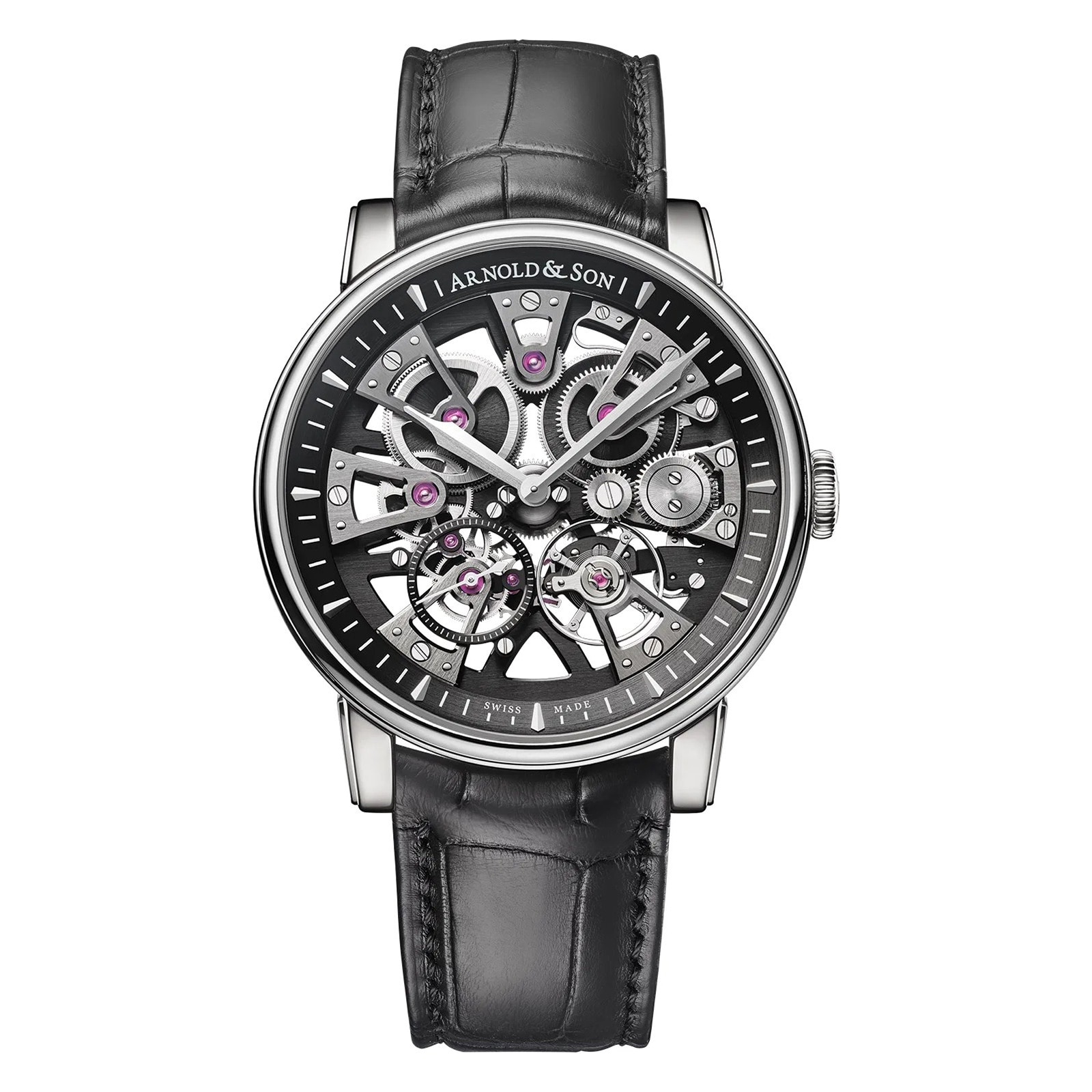 Arnold And Son Chronometry Nebula 41.5mm Steel Mens Watch Arnold And Son Chronometry Nebula 41.5mm Steel Mens Watch