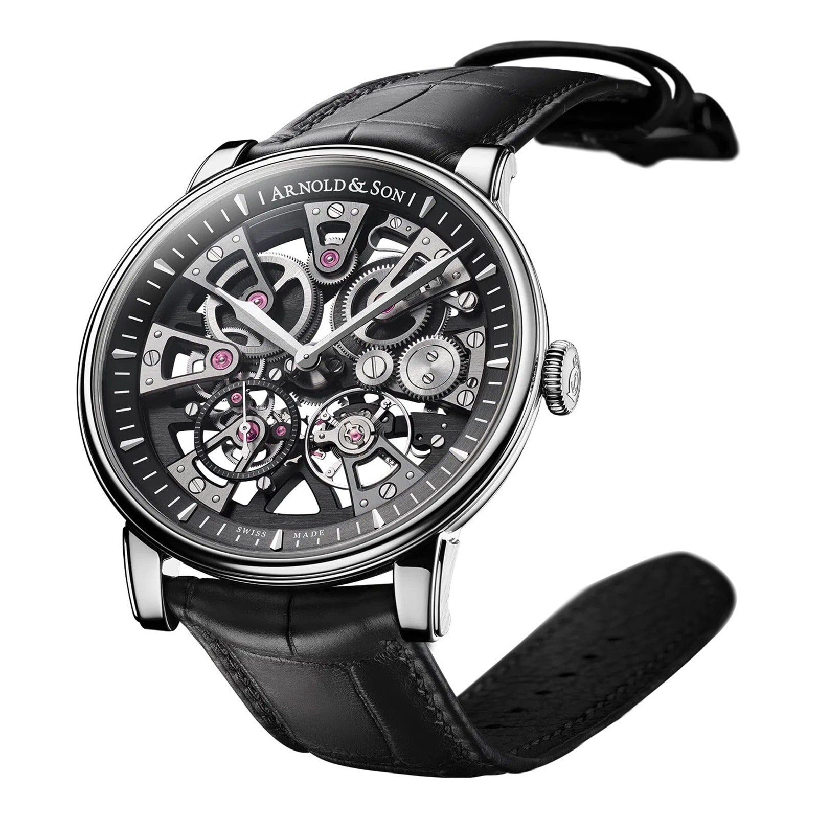 Arnold And Son Chronometry Nebula 41.5mm Steel Mens Watch Arnold And Son Chronometry Nebula 41.5mm Steel Mens Watch